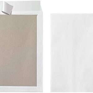 Herlitz 10901049 Envelopes B4 with Cardboard Backing Self-Adhesive White (Pack of 50)