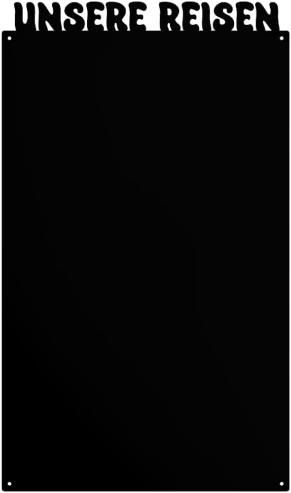 Our Rich Magnetic Board, Black, 80 x 50 cm, Metal Magnetic Board, Magnetic Board, Wall Mounting, for Living Room, Kitchen, Hallway, Children's Room, Office, Board for Tourist Magnets, Notes and Photos – Bild 4