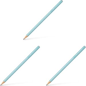 Faber-Castell Graphite Pencil – Sparkle Ocean Metallic (Pack of 3)