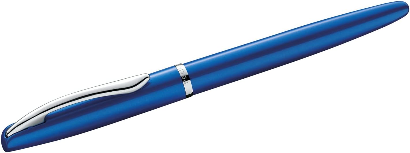 Pelikan Jazz Noble Fountain Pen Sapphire (Blue) for Right-Handed and Left-Handed Users, Elegant Metal Cartridge Fountain Pen in Gift Case, Nib M, 821841 – Bild 3