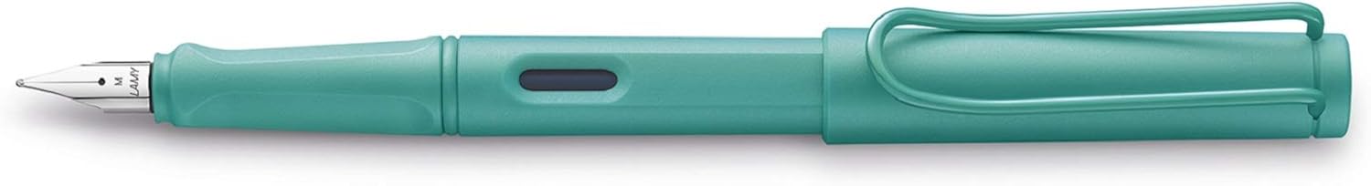 Lamy Safari Candy Fountain Pen 021 - Modern Aquamarine Fountain Pen with Ergonomic Handle and Timeless Design - Nib Size F - Special Model