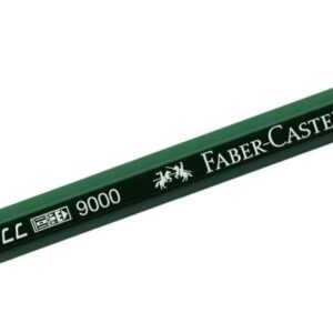 Faber-Castell 3 x Replacement Pencil for Perfect Pencil Castell 9000 B with Eraser