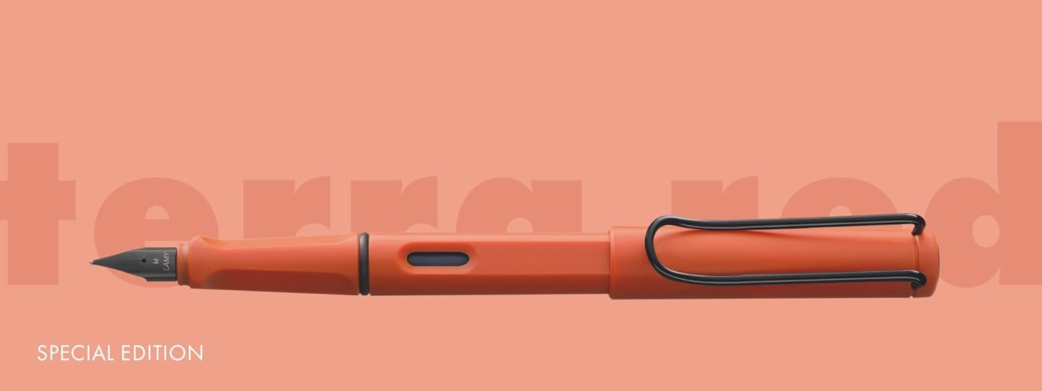 LAMY 1235678 safari fountain pen 41 - modern fountain pen in terracotta with ergonomic handle and timeless design - nib size M – Bild 4