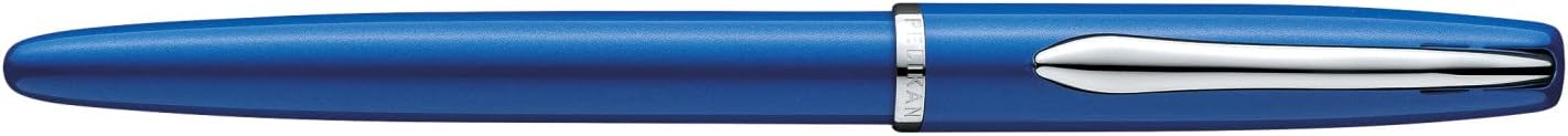 Pelikan Jazz Noble Fountain Pen Sapphire (Blue) for Right-Handed and Left-Handed Users, Elegant Metal Cartridge Fountain Pen in Gift Case, Nib M, 821841 – Bild 4