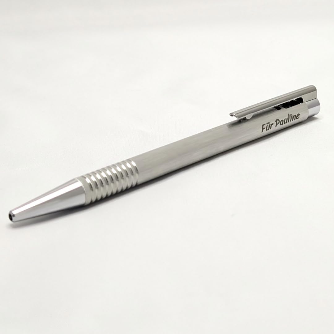 Lamy Logo Brushed 206 Ballpoint Pen with Personalised Engraving and Gift Packaging – Bild 5