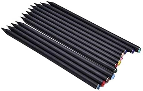 Pack of 24 HB Pencil with Diamonds High-Quality Black Shiny Wood Pencil for Writing and Drawing Children and Students – Bild 6