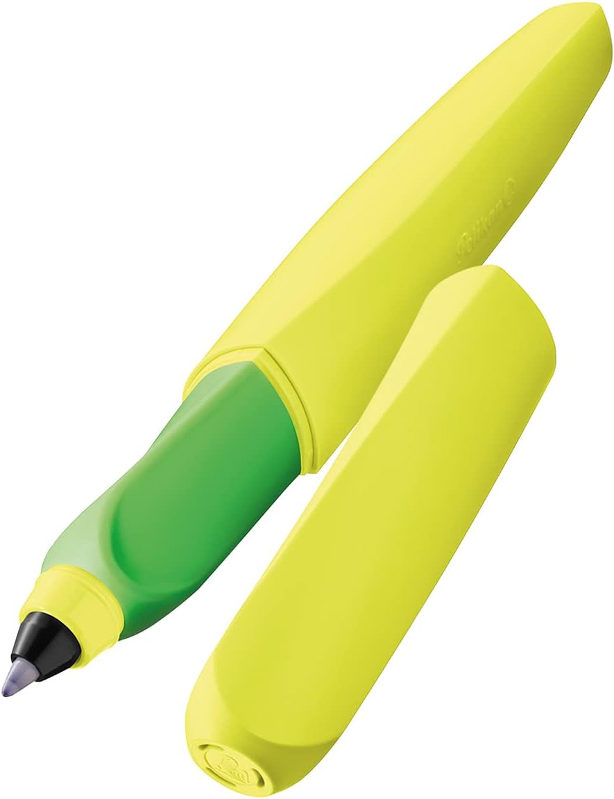 Pelikan Twist, Universal Fountain Pen for Right- and Left-Handed People, neon yellow