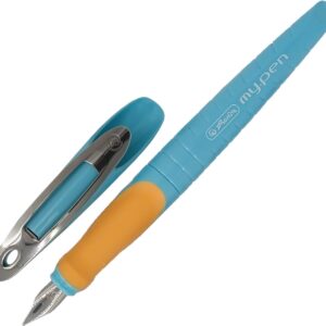 Herlitz Left-Handed Fountain Pen my.pen Style Turquoise / Orange