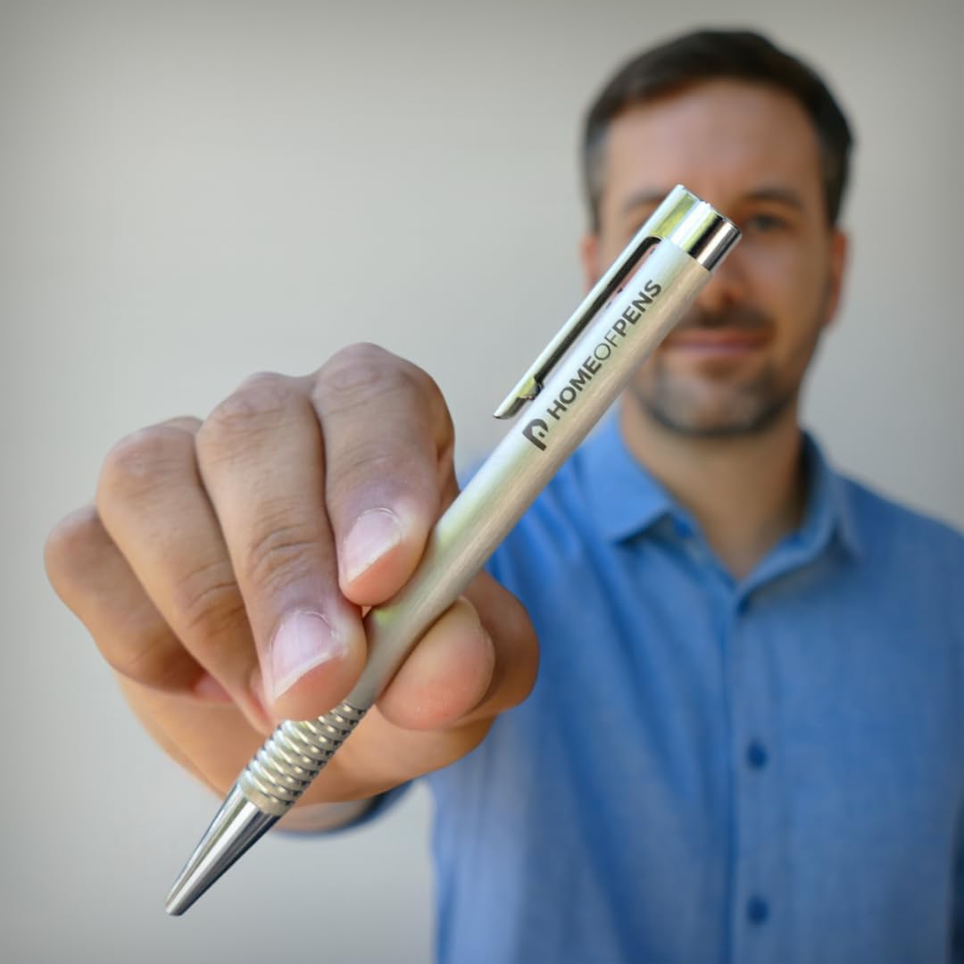 Lamy Logo Brushed 206 Ballpoint Pen with Personalised Engraving and Gift Packaging – Bild 3