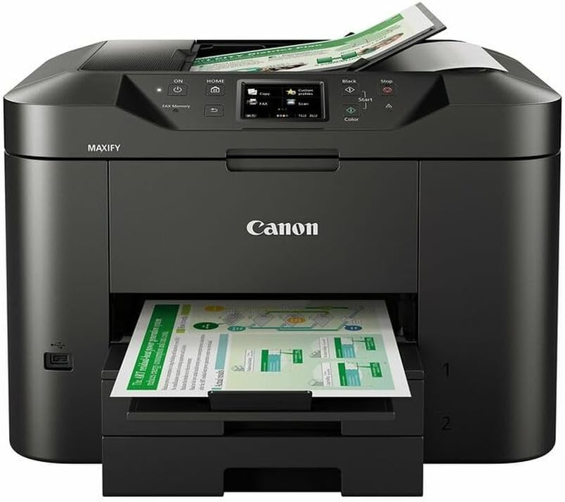 Canon MAXIFY MB2755 (A4) Colour Inkjet Multifunction Printer (Print/Copy/Scan/Fax) 7.5cm Touch Screen 24 ppm (Mono) 15.5 ppm (Colour) 20,000 (MDC)