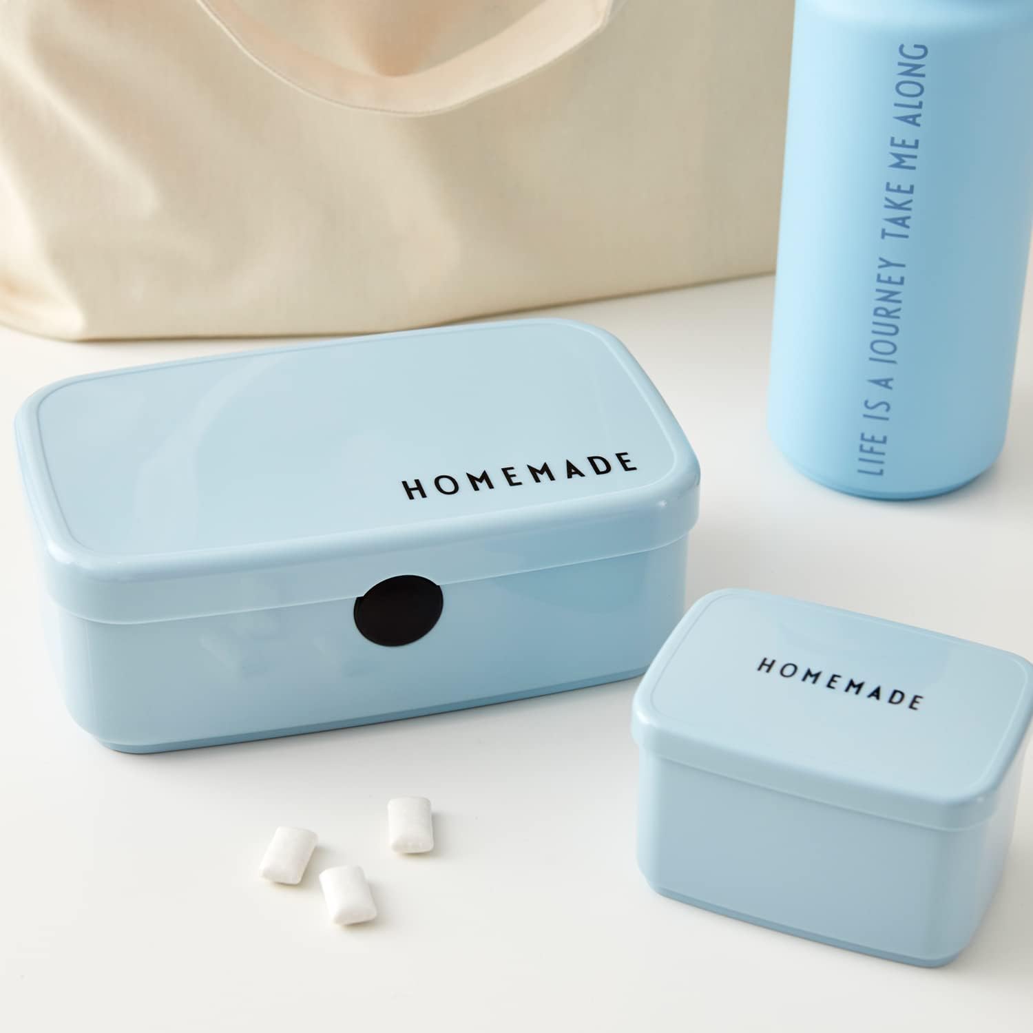 Design Letters Lunch box for children and adults, BPA/BPS free, lunch box for nursery, school or work, microwave and dishwasher safe, length: 18 cm, height: 6.5 cm, width: 11 cm – Bild 4