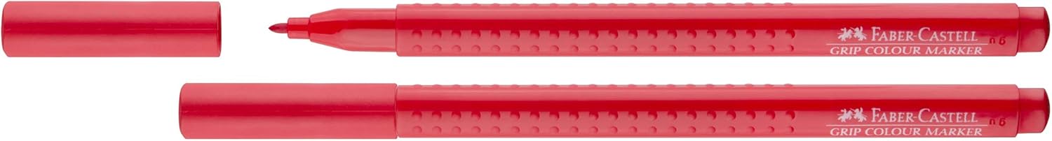 Faber-Castell 155310 Fibre Tip Grip Colour Marker, Line Width 3.0 mm, Pack of 10 (Pack of 2) – Bild 4
