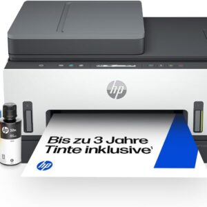 HP Smart Tank 7305 Multifunction Printer (Printer, Scanner, Copier, ADF, Wi-Fi, LAN, AirPrint, Duplex, Includes Ink for up to 3 Years Printing)