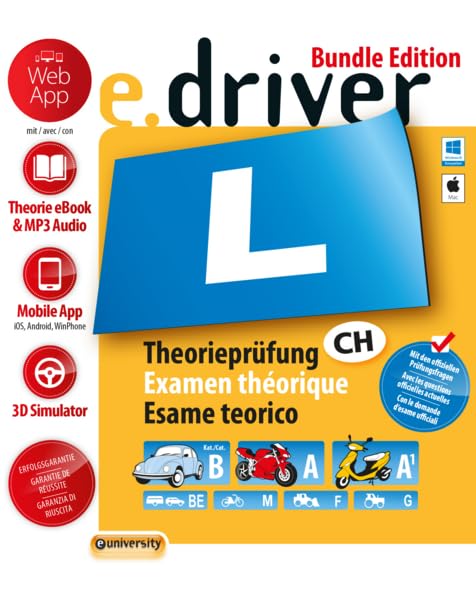 e.driver Bundle Edition: Das Schweizer Fahrschul-Lernprogramm