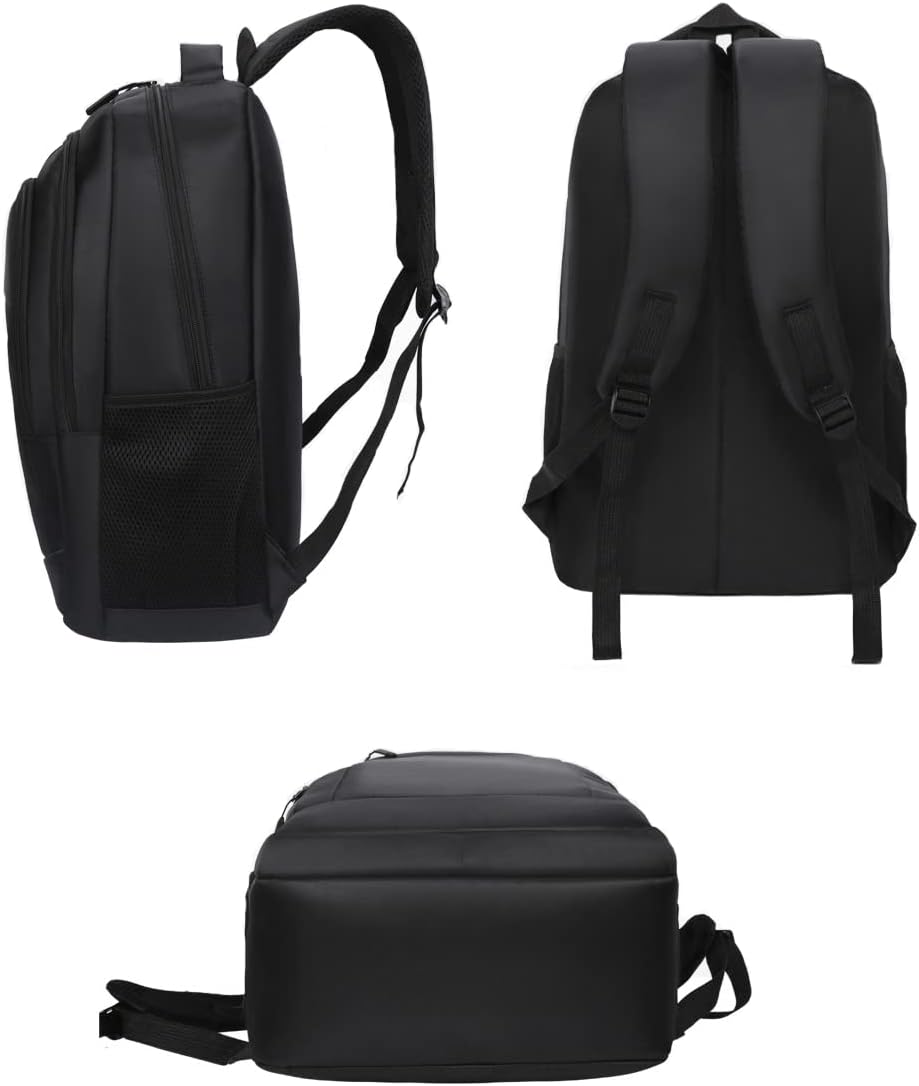 19 Inch Large Laptop Backpack, Waterproof Work Backpack, Laptop Bag for School, Work, Multifunctional Backpack for Women, Casual Business Bag, for Men, Women, Boys, Teenagers, Black – Bild 4
