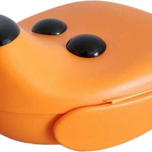 IKEA Smaska Lunch Box in Dog Head Shape, Orange, Dishwasher Safe