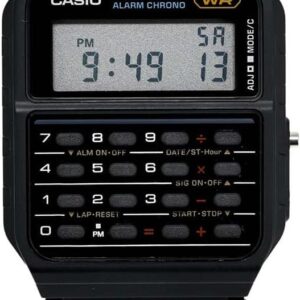 Casio Men’s Vintage CA53W-1 Calculator Watch, gray, Einheitsgröße
