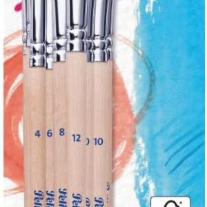 Pelikan 720409 Paintbrushes 613F 2 x 4/6 / 8/10 / 12