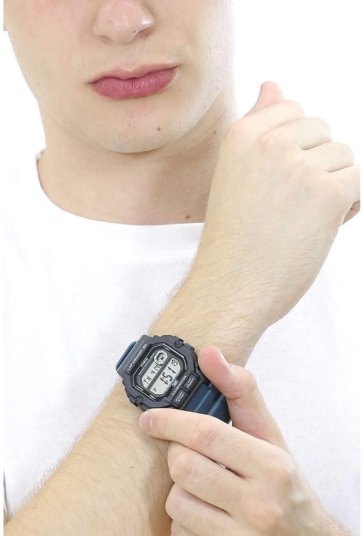 Casio Watch WS-1400H-3AVEF, blue, Stripes – Bild 2