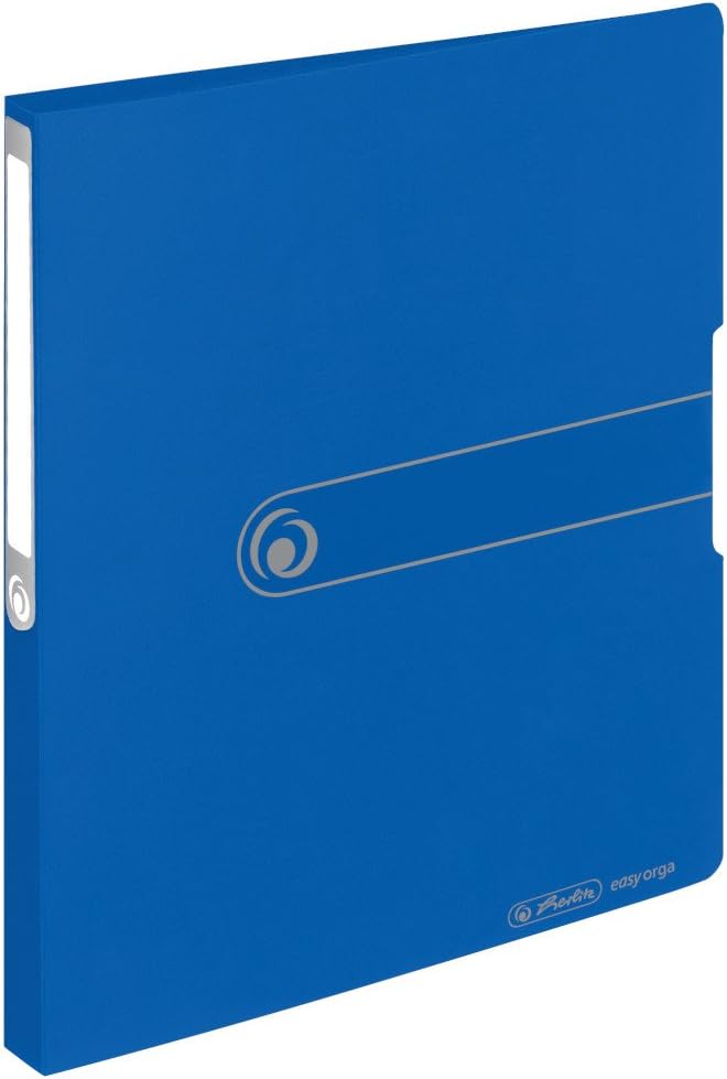 Herlitz 11205713 Ring Binder A4, Polypropylene, 2-Ring Combination Mechanism, 2.7 cm Spine, 16 mm Filling Height, Opaque, Black 16 mm