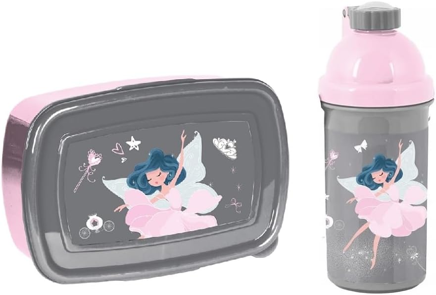 Familando Ballerina Girls' School Bag, Set of 9 Pieces Scooli Campus Fit School Bag with Lunch Box, Drinking Bottle, Sports Bag and Rain Cover, Ballet Princess – Bild 9