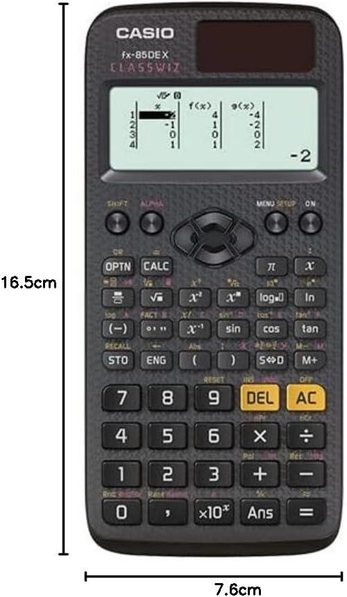 Casio FX-85DE X ClassWiz Technical Scientific Calculator + WYNGS Protective Case by Calcuso – Bild 7