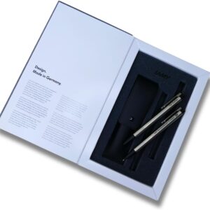 LAMY Gift Set Logo Brushed Fountain Pen M + Ballpoint Pen 06/206 with Laser Engraving