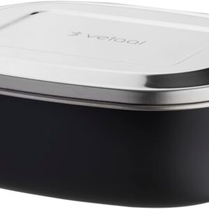 Behålla Stainless Steel Lunch Box | Lunch Box | BPA Free | Tasteless (Black)