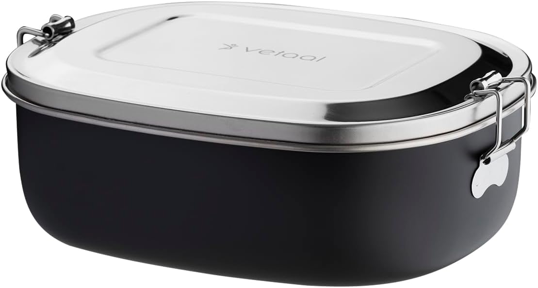 Behålla Stainless Steel Lunch Box | Lunch Box | BPA Free | Tasteless (Black)