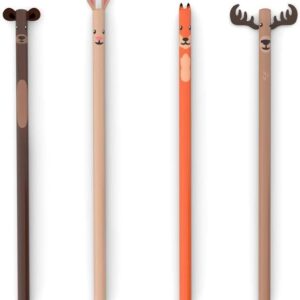 Kikkerland Woodland Pencil S/4
