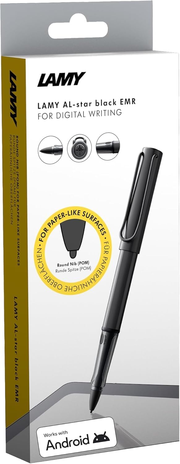 Lamy AL-Star EMR Stylus Touch Screen Pen & Lamy Lx EMR Stylus Pen Empty Case, Digital Stylus for Tablets, Smartphones and Notebooks, Interchangeable POM Contact Tips, Batteries Not Included