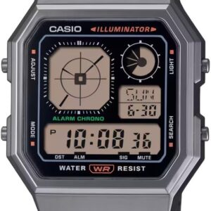 Casio Watch A130WEGG-1AEF, black, Bracelet
