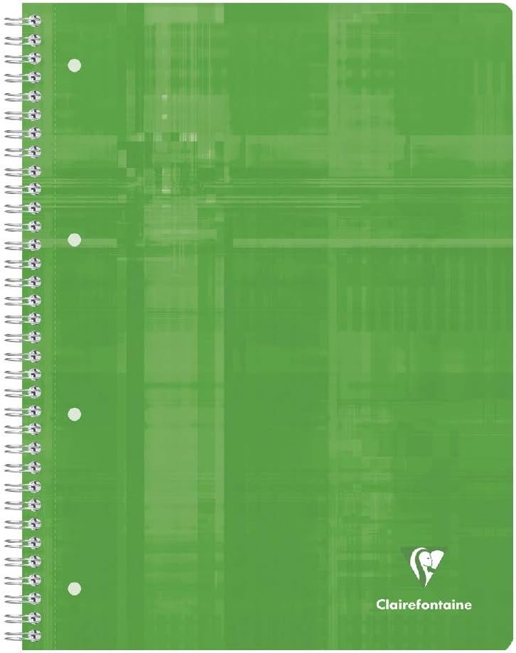 Clairefontaine 8251C - Pack of 5 College Notepads DIN A4+ with Ring Binder Holes, 4-Hole Punched, 80 Sheets French Ruling, 90 g, Assorted Colours, 1 Pack – Bild 4