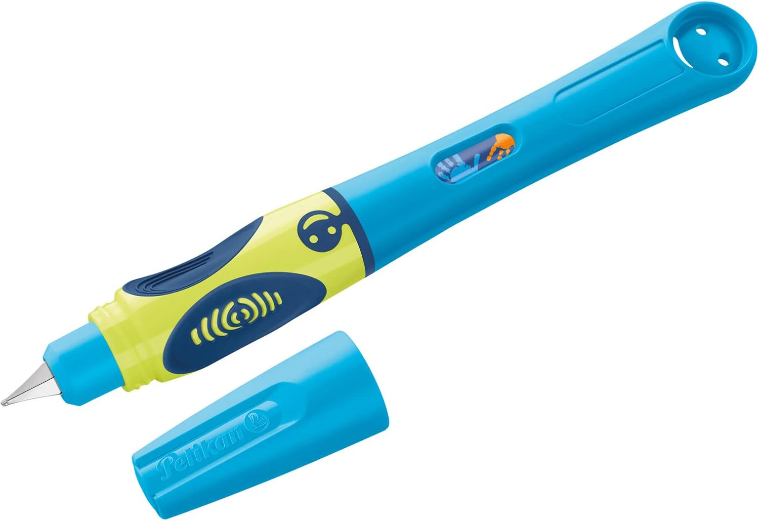 Pelikan Griffix Fountain Pen, Left-Handed, Neon Fresh Blue (820370) – Bild 2
