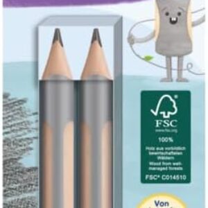 Pelikan Griffix Ergonomic Triangular Wooden Pencils – HB Lead – Pack of 2