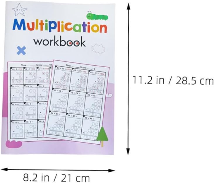 3 Stücke Mathe-lernheft Mit Multiplikations- Und Divisionsübungen Für Jungen Und Mädchen Lernblätter Mit Progressivem Schwierigkeitsgrad Für Zuhause, Klassenzimmer Oder Unterwegs – Bild 2