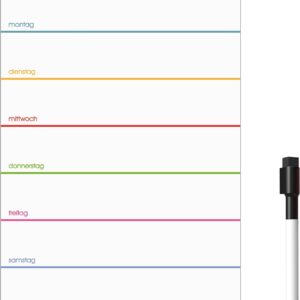 Der Magnet Shop Magnetic Weekly Planner (30 x 21 cm [A4], Multi-Colour Two)