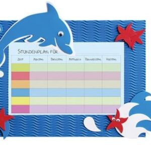 Timetable for Crafting – Dolphin First Day At School School Schulst Art Craft Set Pack New Ivset Dolphin Fish, As Indicated