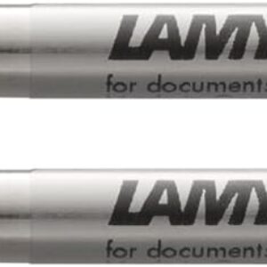 LAMY M16 Set of 2 Ballpoint Pen Large Capacity Metal Refill – Original Replacement Refill for All Lamy Ballpoint Pen Models – Indelible – Line Width Fine in Ink Colour Blue