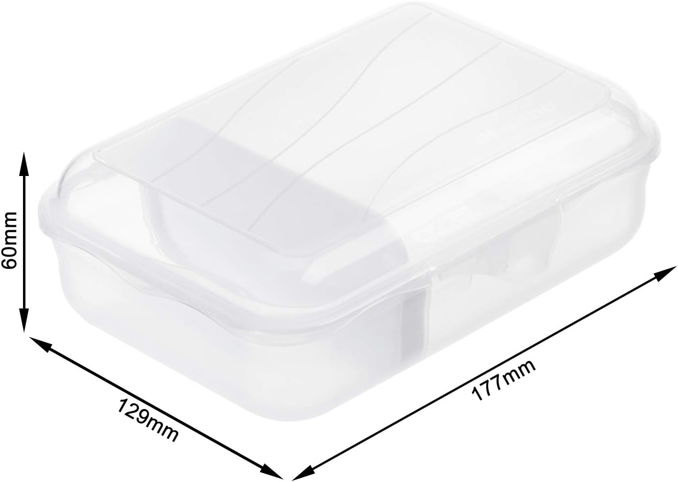 Rotho Fun Lunch Box with Removable Divider Plastic (BPA Free) – Bild 4