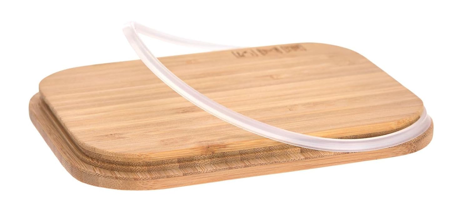 LÄSSIG Children's Lunch Box, Stainless Steel and Bamboo Breakfast Box, Sustainable, Nursery, School Lunch Box, Adventure Let's Be Wild – Bild 5