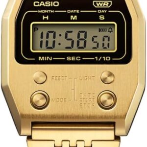 Casio Vintage A1100G-5EF Edgy Men's Watch Digital Gold IP