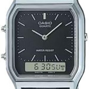 Casio Mens Black Steel Watch AQ-230A-1DMQYES, black, Classic
