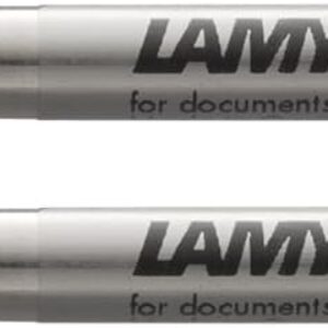 LAMY M 16 Refill 801 - Metal Ballpoint Pen Refill in Black - Line Width F (Pack of 2)