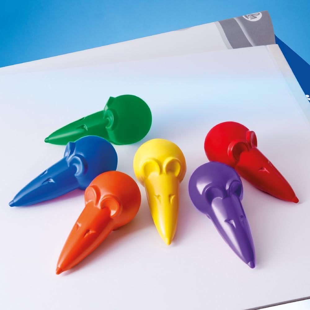 Pelikan 803328 Mouse-Shaped Wax Crayons, Assorted Colours, Pack of 6 Red – Bild 4