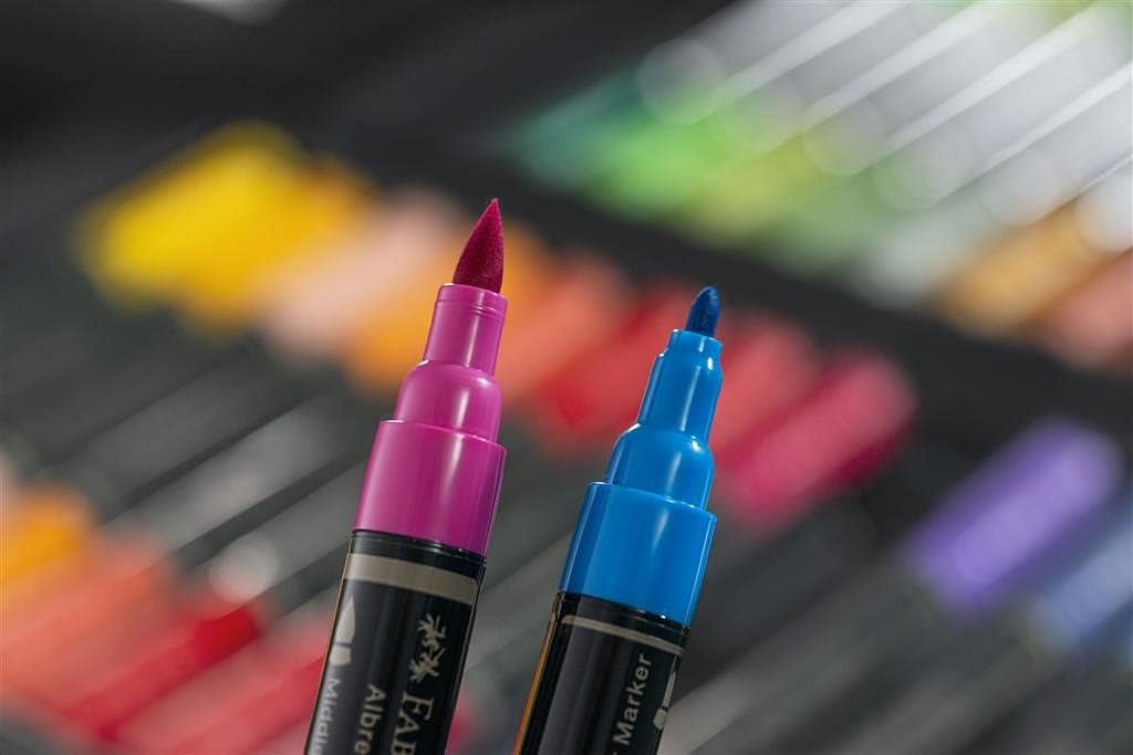 Faber-Castell Art & Graphic Limited Edition Dark Satin Wood Cassette, Includes Polychromos & Albrecht Durer Pencils, Watercolour Pencils, Pitt Artist Brush Pens & Fineliner & Anthracite – Bild 9