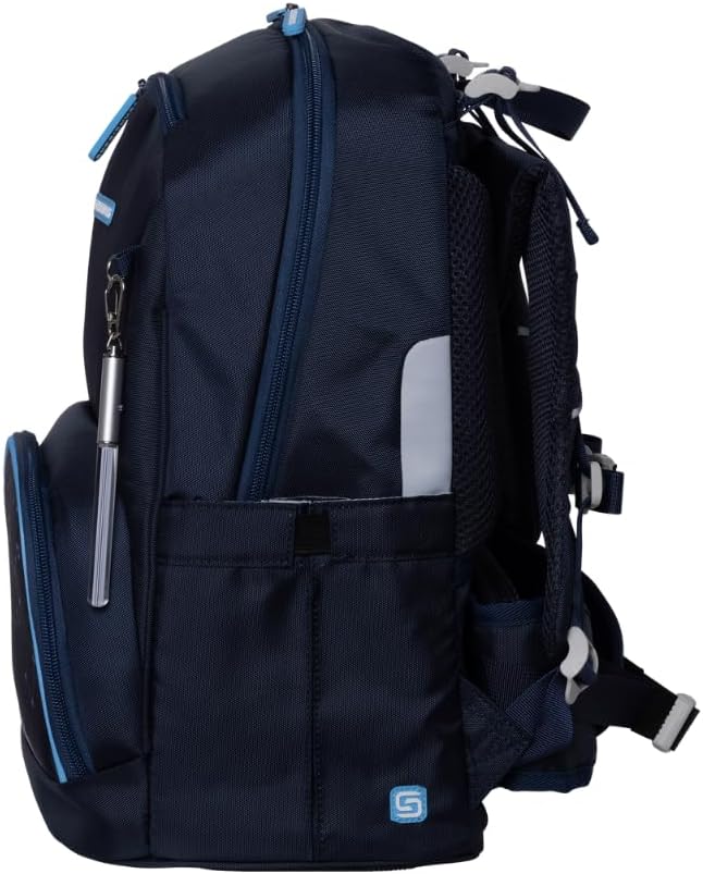 Schneiders Ergojet Space Dream School Bag Set (6 Pieces) - Convertible Boys' School Bag with LED Light, Ergonomic & Sustainable, Lightweight (990 g), Space Motif, 21 L, Blue, blue, One size – Bild 7