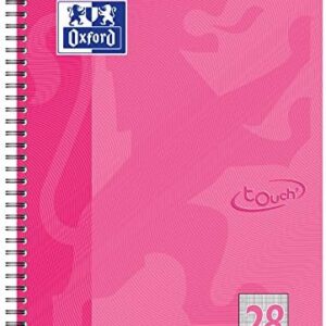 Oxford Touch A4 + College Notepad, 80 leaf, ruled, assorted