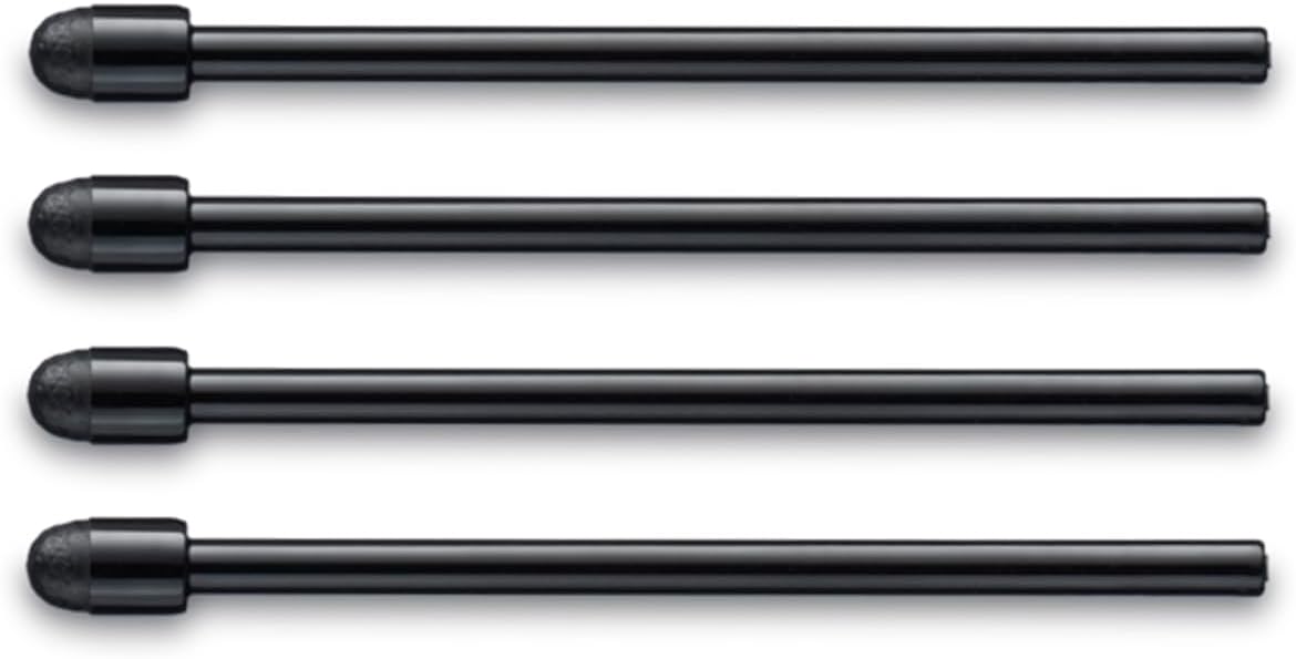 LAMY AL-Star EMR Stylus Pen Replacement Tip Black (Pack of 4) - Replaceable Lamy Z108 POM Round Tip for Rough Surfaces - 0.7mm Tip Radius