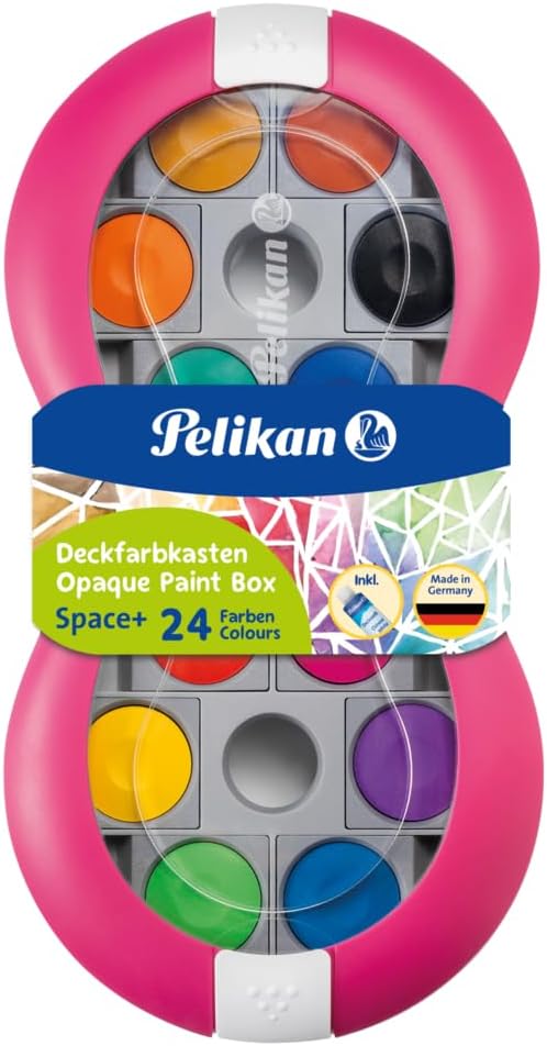 Pelikan Space Paint Box, 24 Colours + 1 Tube Opaque White, Magenta, Pack of 1 – Bild 3